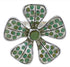 Flower Turquoise Southwest Sterling Silver Ring Size 6-3/4 MX22495